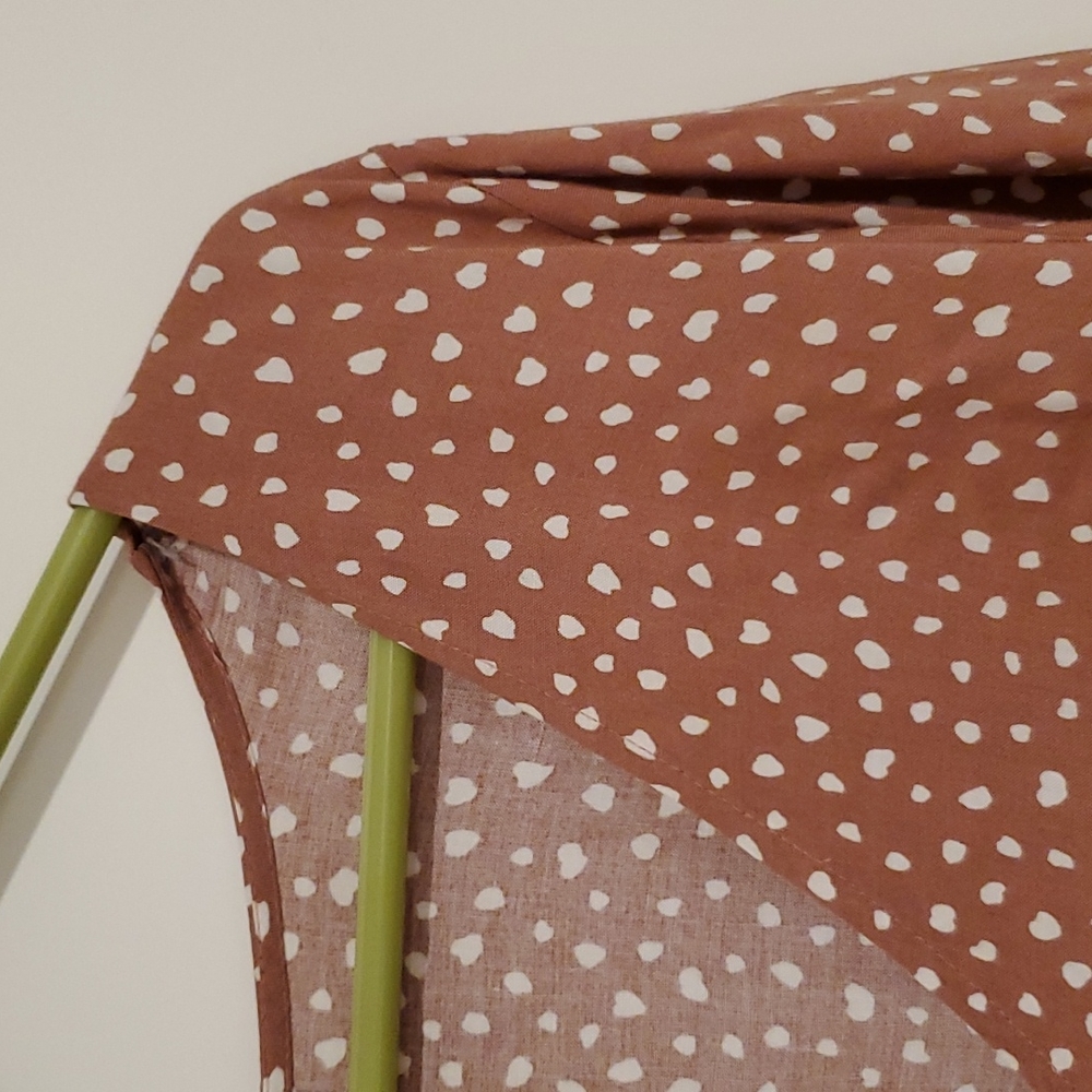 Forever 21 light brown white spots long sleeve top blouse size 2X - Picture 2 of 5